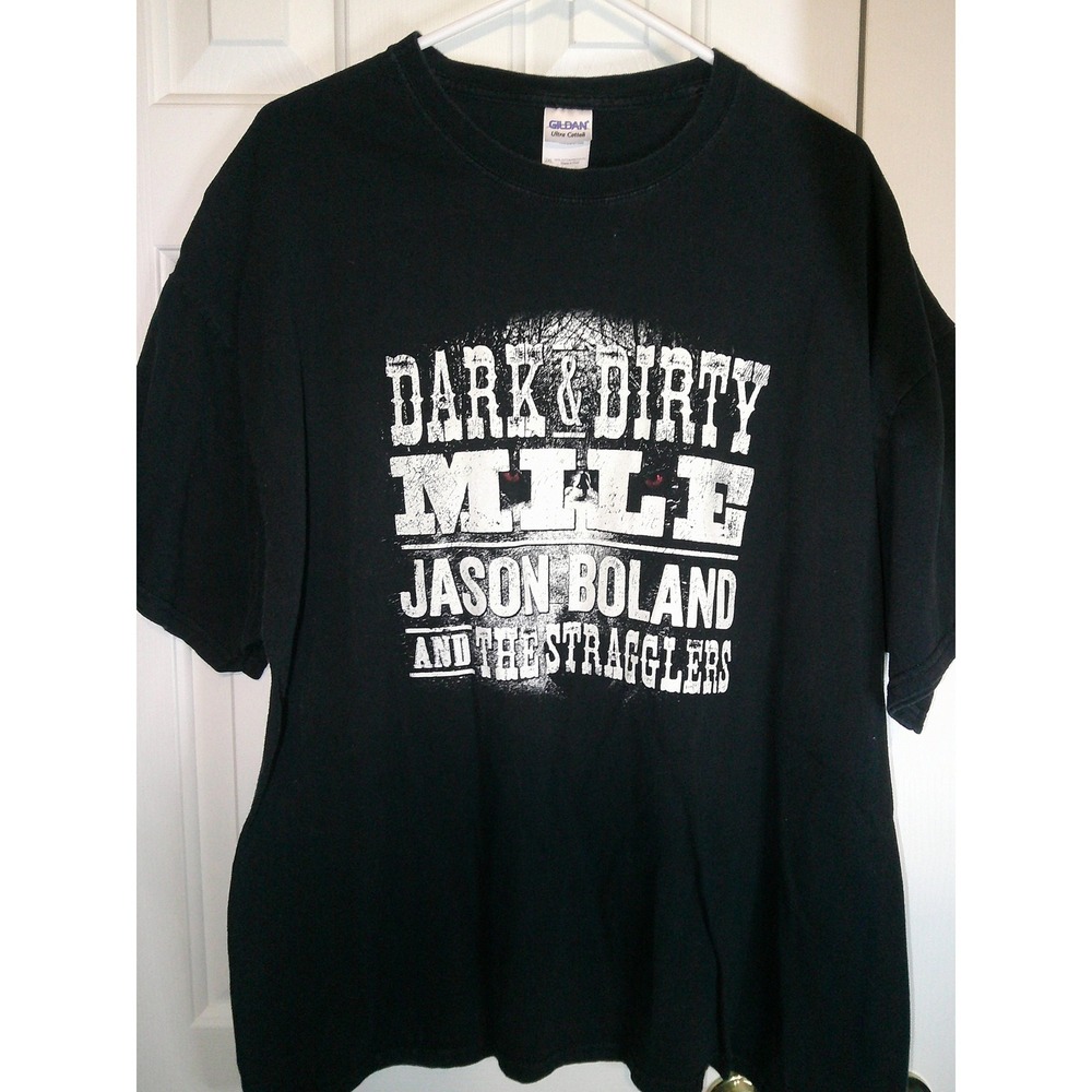 RARE Gildan Dark Dirty Mile Jason Boland Band Tee Graphic‎ T-Shirt 2XL